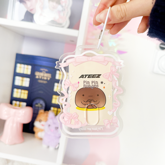 Just an Atiny acrylic photocard keychain