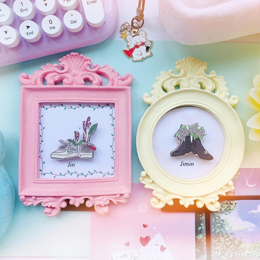 Bangtan shoe collection wooden pins