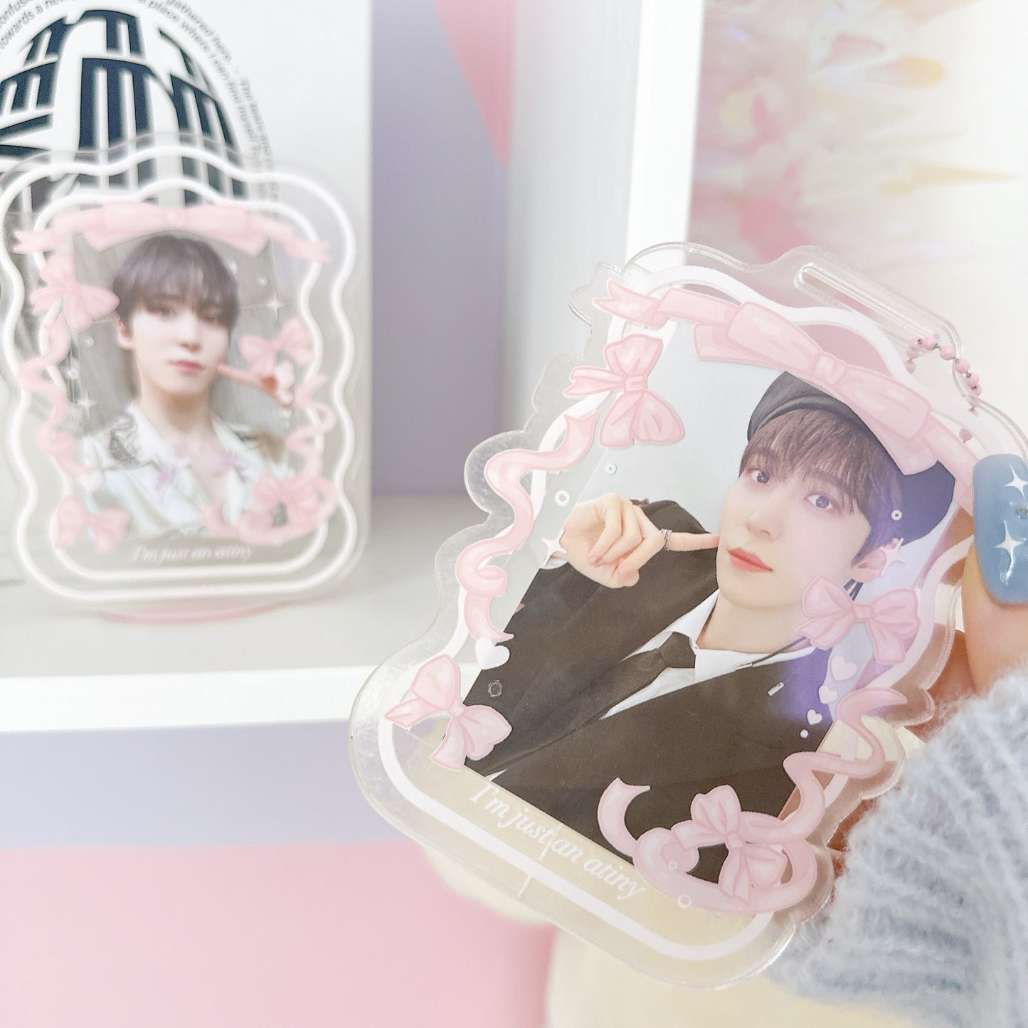 Just an Atiny acrylic photocard KEYCHAIN