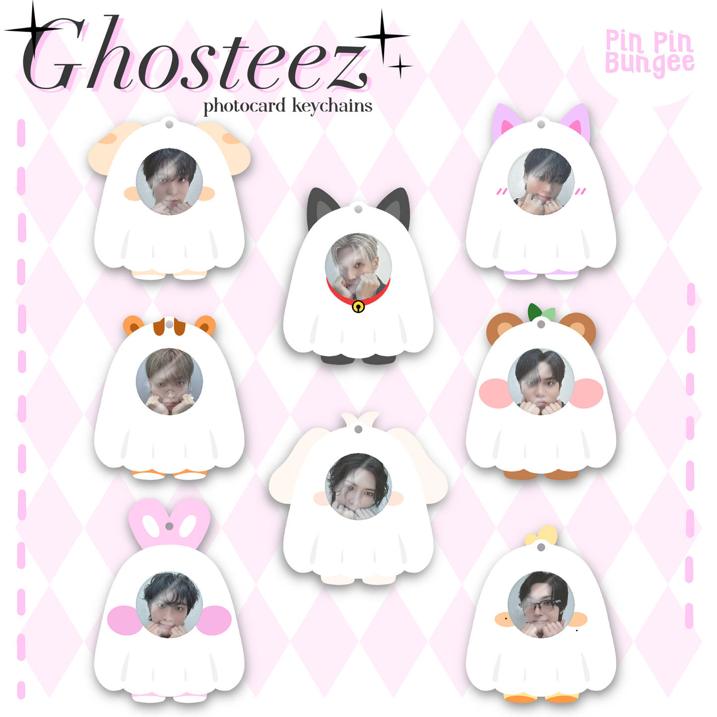 Ghosteez photocard keychain PREORDER