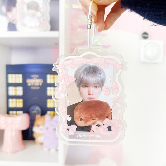 Just an Atiny acrylic photocard keychain