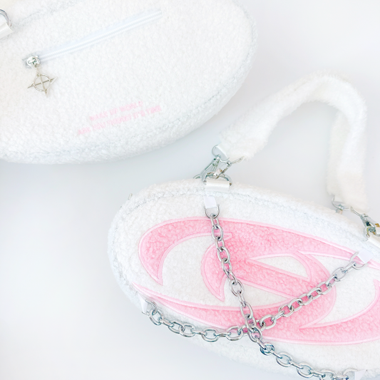 Break The Wall fluff bag -pink ver