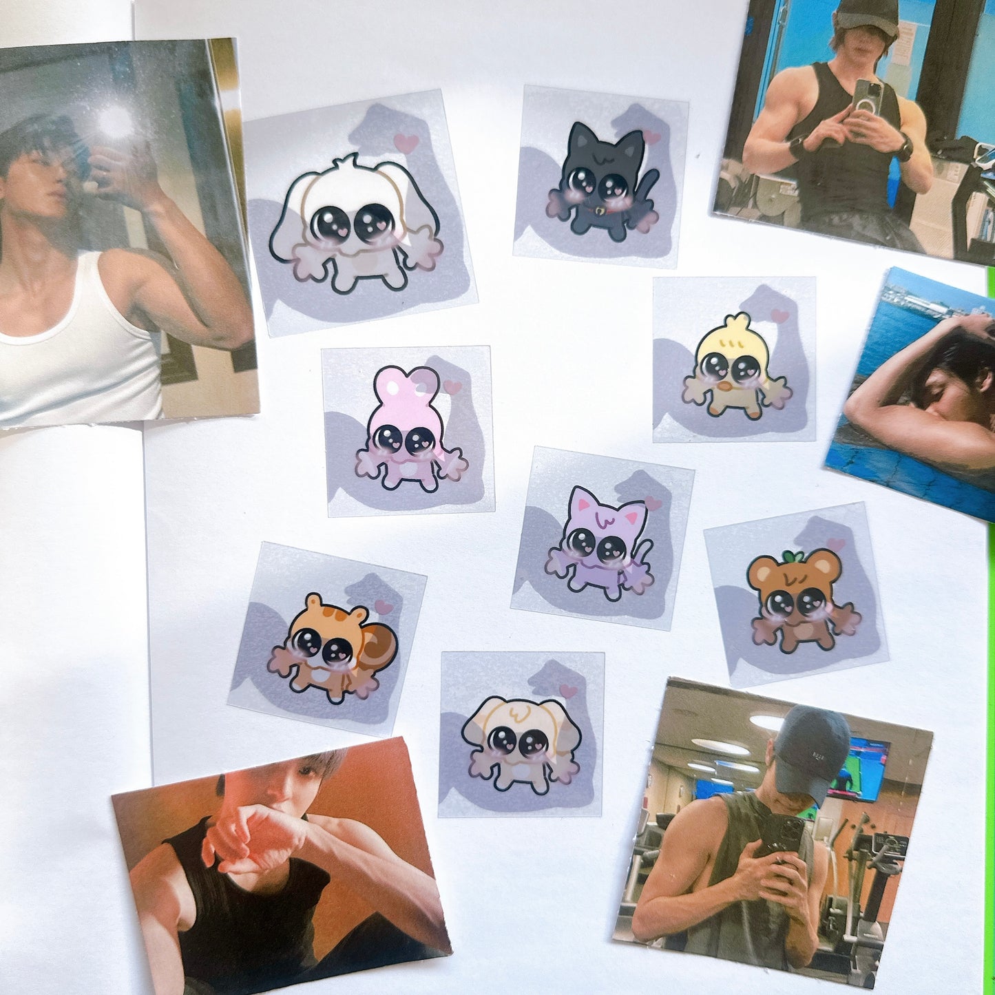 bicepteez transparant stickers
