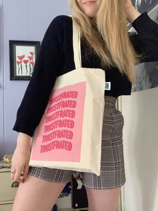 Trustfrated tote bag