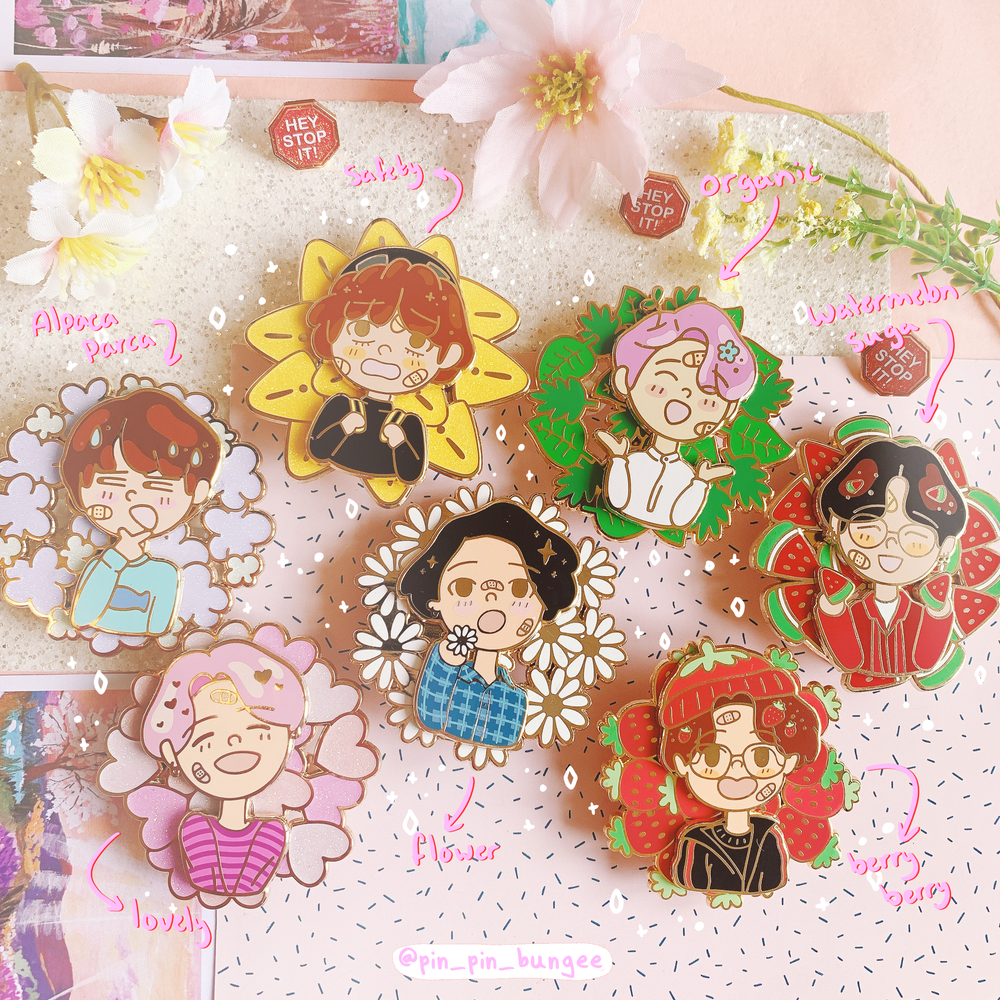 Bangtan spinnies pins