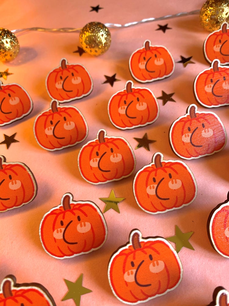 Pumpkin pd wooden pin